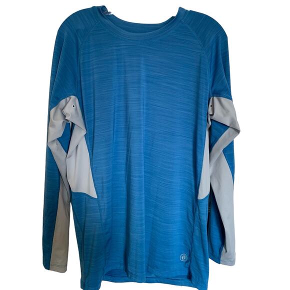 Hang ten UPF 50+ long sleeve sun shirt size  medium men’s blue/gray - Picture 1 of 10